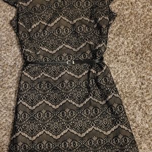 Liz claiborne black lacey dress